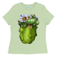 Matcha blossfeldia cacti Ladies Tee - LillyAllenDesigns