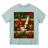 Snow And Beer Bottles Heavy Core Tee | Teevron