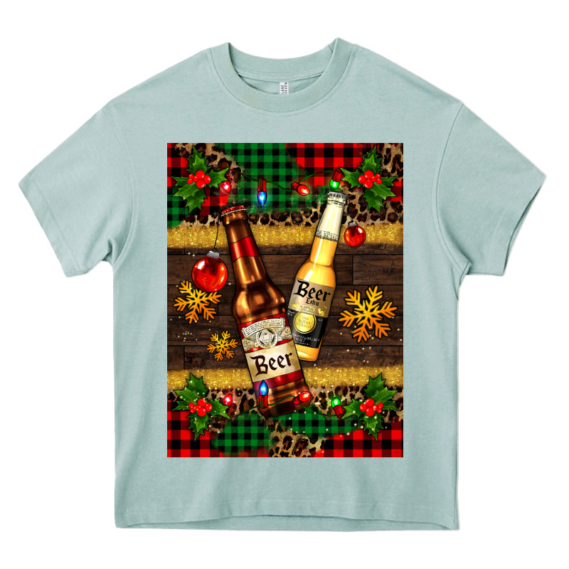 Snow And Beer Bottles Heavy Core Tee by AdoDesignShop | Teevron