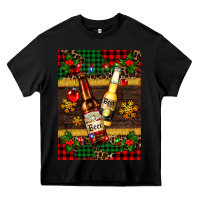 Black snow and beer bottles Heavy Core Tee - AdoDesignShop