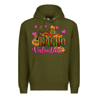 Army Green nacho valentine Premium Hoodie - OliviaCreatesArt