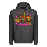 Charcoal Heather nacho valentine Premium Hoodie - OliviaCreatesArt