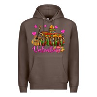 Coffee nacho valentine Premium Hoodie - OliviaCreatesArt