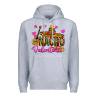 Heather Grey nacho valentine Premium Hoodie - OliviaCreatesArt