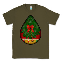 Army Green christmas teardrop Classic Tee - BundleAndBundleShop