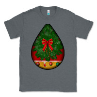 Charcoal Heather christmas teardrop Classic Tee - BundleAndBundleShop