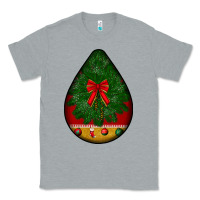 Heather Grey christmas teardrop Classic Tee - BundleAndBundleShop