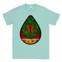 Seafoam christmas teardrop Classic Tee - BundleAndBundleShop