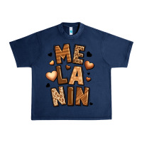 Navy melanin Urban Heavy Tee - LillyAllenDesigns