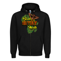 Black Black History Month Zipper Hoodie - HowdyJamesFarm