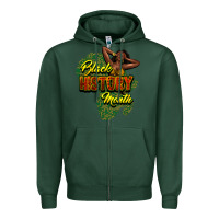 Sports Green Black History Month Zipper Hoodie - HowdyJamesFarm