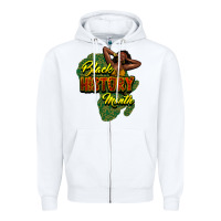 White Black History Month Zipper Hoodie - HowdyJamesFarm