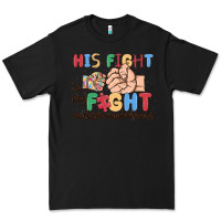Black his fight is my fight autism awareness Premium Tee - MaliasSmallBusiness