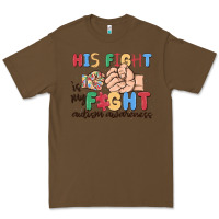 Cacao his fight is my fight autism awareness Premium Tee - MaliasSmallBusiness