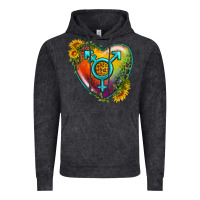 Vintage Black Lgbtq Heart With Sunflower Vintage Hoodie - BundleAndBundleShop