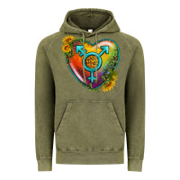 Lgbtq Heart With Sunflower Vintage Hoodie | Teevron