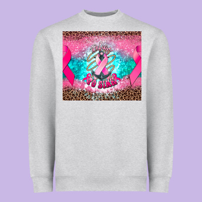 Refuse To Sink Anchor Cancer Heavyweight Sweatshirt Designed By Nancycooperartshop