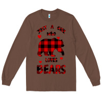 Chestnut Just A Girl Who Loves Bears Long Sleeve Tee - Bettercallsaul
