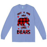 Colony Blue Just A Girl Who Loves Bears Long Sleeve Tee - Bettercallsaul