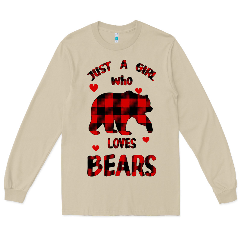Just A Girl Who Loves Bears Long Sleeve Tee by Bettercallsaul | Teevron