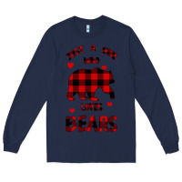 Navy Just A Girl Who Loves Bears Long Sleeve Tee - Bettercallsaul