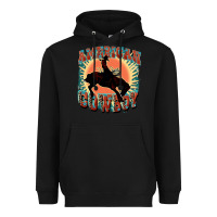 Black American cowboy Heavyweight Hoodie - FaDigitalArtStudio