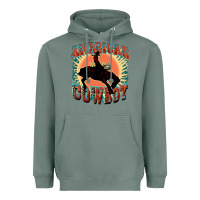 Sage American cowboy Heavyweight Hoodie - FaDigitalArtStudio