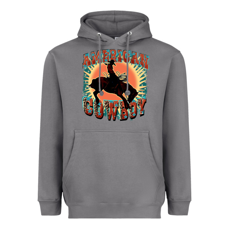 American Cowboy Heavyweight Hoodie by FaDigitalArtStudio | Teevron