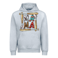 Heather Grey baseball mama Urban Hoodie - CowhideDigitalArt