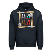 Navy baseball mama Urban Hoodie - CowhideDigitalArt