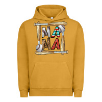 Pigment Peanut Butter baseball mama Urban Hoodie - CowhideDigitalArt