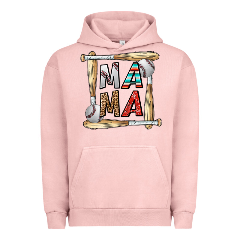 Baseball Mama Urban Hoodie by CowhideDigitalArt | Teevron