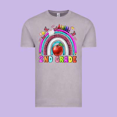 2 Nd Grade Vintage Tee Designed By Bundleandbundleshop