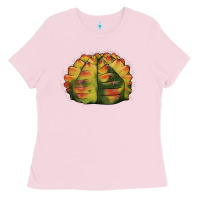 Bubblegum Pink Gymnocalycium Variegated Cactus Ladies Tee - LillyAllenDesigns