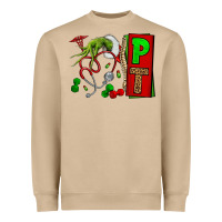 Mushroom Christmas Character Nurse Heavyweight Sweatshirt - NancyCooperArtShop