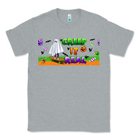 Heather Grey creep it real libbey glass Classic Tee - BundleAndBundleShop