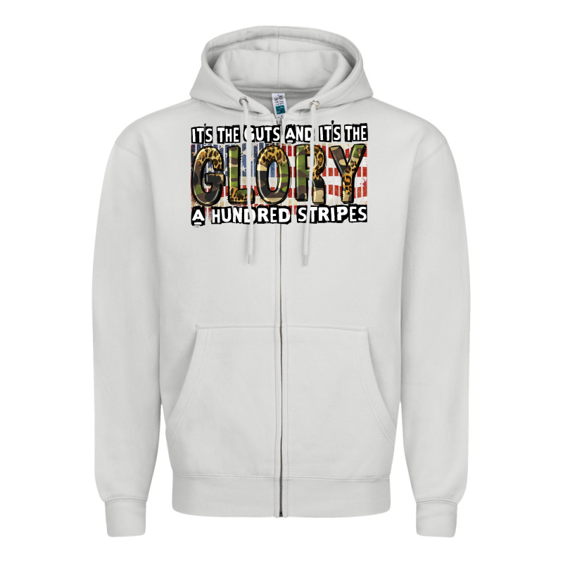 Its The Guts And Its The Glory 4th Of July Zipper Hoodie by CowGirlArtShop | Teevron