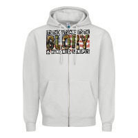 Dove Grey Its the guts and its the glory 4th of july Zipper Hoodie - CowGirlArtShop