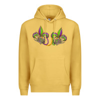 Antique Gold skeleton hands mardi gras Premium Hoodie - OliviaCreatesArt