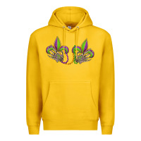 Lemon skeleton hands mardi gras Premium Hoodie - OliviaCreatesArt