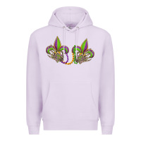 Lilac skeleton hands mardi gras Premium Hoodie - OliviaCreatesArt