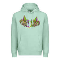 Seafoam skeleton hands mardi gras Premium Hoodie - OliviaCreatesArt