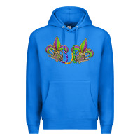 True Royal skeleton hands mardi gras Premium Hoodie - OliviaCreatesArt