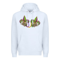 White skeleton hands mardi gras Premium Hoodie - OliviaCreatesArt