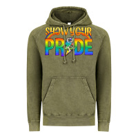 Vintage Olive Lgbtq Show Your Pride With Rainbow Vintage Hoodie - BundleAndBundleShop