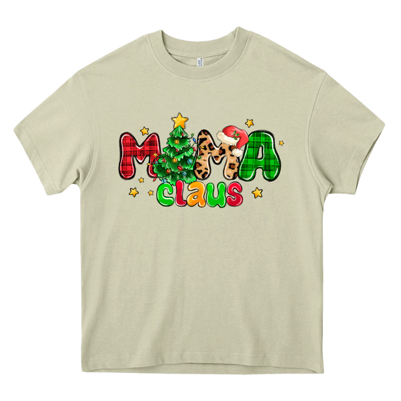 Mama Claus Heavy Core Tee by NancyCooperArtShop | Teevron