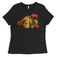 Black Gymnocalycium Variegated Cactus Ladies Tee - LillyAllenDesigns