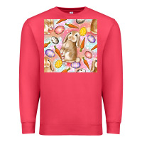 Cardinal Happy Easter Bunny Seamless Pattern Premium Sweatshirt - BundleAndBundleShop