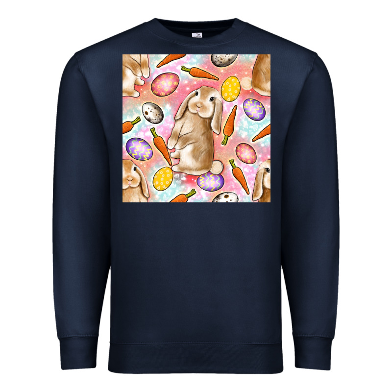 Happy Easter Bunny Seamless Pattern Premium Sweatshirt by BundleAndBundleShop | Teevron
