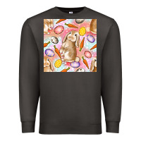Smoke Happy Easter Bunny Seamless Pattern Premium Sweatshirt - BundleAndBundleShop